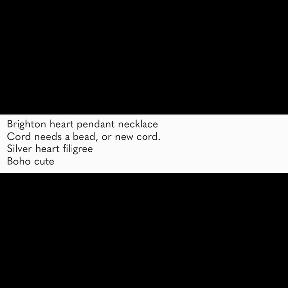 Brighton silver heart necklace pendant - Picture 5 of 5
